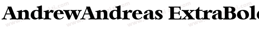AndrewAndreas ExtraBold字体转换